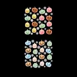 Seamless Halloween Pumpkins Pattern SVG