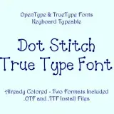 Dot Stitch TrueType Font