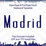 Madrid TrueType Font