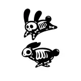 X-Ray Bunny SVG Skeleton