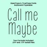 Call Me Maybe TrueType Font