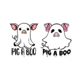 Pig a Boo SVG Halloween Ghost