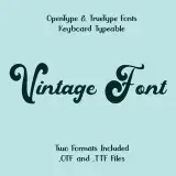 Vintage Script TrueType Font