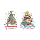 All Booked For Christmas SVG Vector Cut File Cuttable Designs
