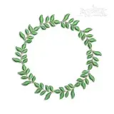 Leaves Wreath Circle Frame