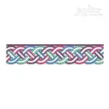Four-Strand Braid Seamless Border Machine Embroidery Design Sewing Pattern Download