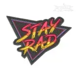 Stay Rad Patch Machine Embroidery Design