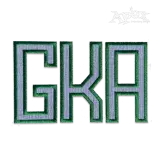 Modern Block Applique Machine Embroidery Fonts