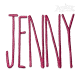 Eli Skinny Machine Embroidery Font Alphabets