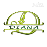 Kayla Script Split Embroidery Font