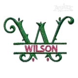 Amber Monogram Split Machine Embroidery Fonts