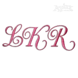 Script Curl Machine Embroidery Font by Apex Designs