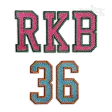 Varsity Tall Block Machine Embroidery Font - Apex