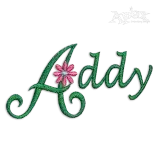 Daisy Flowers Machine Embroidery Font by Apex Design