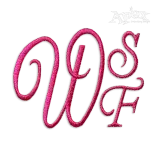 Fancy Script Machine Embroidery Fonts by Apex Designs