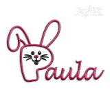 Easter Rabbit Ears & Face Machine Embroidery Font - Apex
