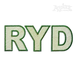 Block Sketch Machine Embroidery Font by Apex