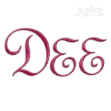 Script Enchanted Machine Embroidery Font by Apex