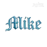 Gothic Bold Machine Embroidery Font by Apex