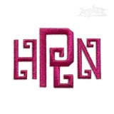Greek Key Embroidery Fonts by Apex Designs Set