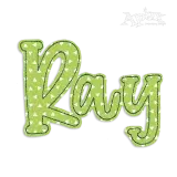 Juniper Running Applique Machine Embroidery Font by Apex