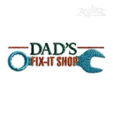 Dad's Fix-it Garage Tools Machine Embroidery Design - Apex