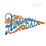Awesome Dad Father's Day Machine Embroidery Design by Apex