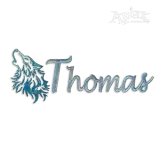 Wolf Head Machine Embroidery Design by Apex