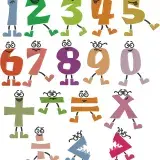 Funny Monsters Numbers Embroidery Font