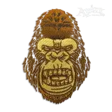 Gorilla Head Machine Embroidery Design by Apex