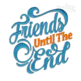 Best Friends until the End Embroidery Design by Apex