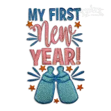 My 1st New Year Newborn Baby Machine Embroidery Designs.