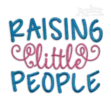 Raising Growing Little People Machine Embroidery Design