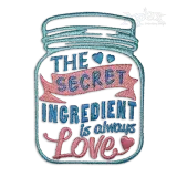 Secret Ingredient is Love Machine Embroidery Design