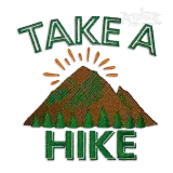 Take a Hike Machine Embroidery Design by Apex