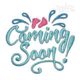 Baby Coming Soon Machine Embroidery Design by Apex