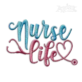 Nurse Life Machine Embroidery Design by Apex