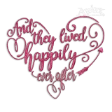 And They Lived Happily Ever After Machine Embroidery Design | Apex