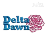Delta Dawn Tanya Tucker Song Lyrics Machine Embroidery Design