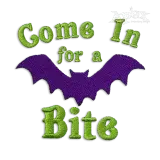 Come in for a Bite - Quote Machine Embroidery Design - Apex