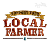 Support Your Local Farmer Machine Embroidery Design by Apex