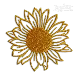 Sunflower Outline Machine Embroidery Design
