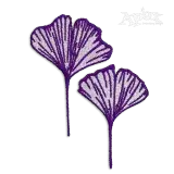 Gingko Leaf Machine Embroidery Design by Apex