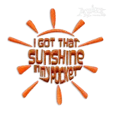 I Got That Sunshine in my Pocket Machine Embroidery Design