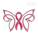 Butterfly Ribbon Machine Embroidery Design by Apex