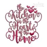 The KITCHEN is the HEART of the HOME Embroidery Designs