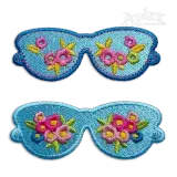 Spring Flowers Sunglasses Machine Embroidery Design by Apex
