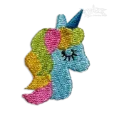 Little Unicorn Machine Embroidery Design by Apex