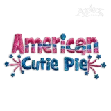 American Cutie Pie America Patriotic Machine Embroidery Designs.
