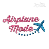 Airplane Travel Mode Machine Embroidery Design by Apex
